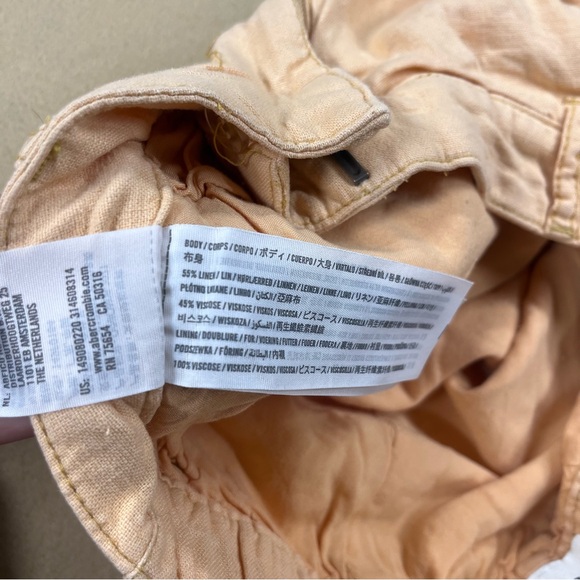 Abercrombie Linen-Blend Tailored Shorts - Picture 6 of 9